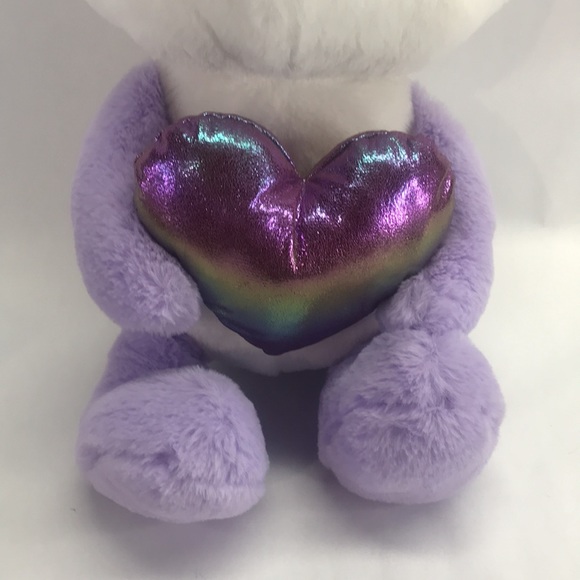 Animal Adventure Purple Bear plush with Heart - Picture 3 of 6